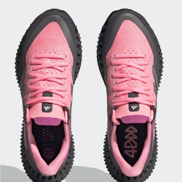 ADIDAS 4DFWD 2 RUNNING SHOES SZ 7 Beam Pink / Silver Metallic / Lucid Fuchsia - Picture 12 of 13